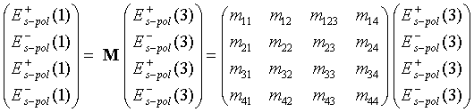 Gleichung des Schichtsystems